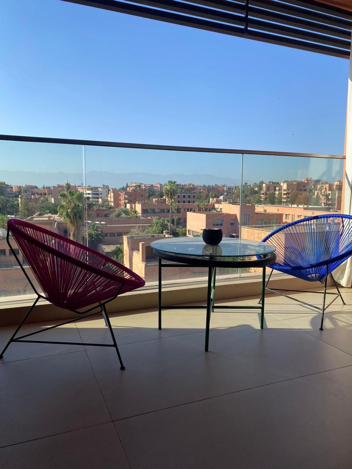 Luxueux Appart Hivernage Avec Vue Sur L"Atlas Marrakesh Bagian luar foto
